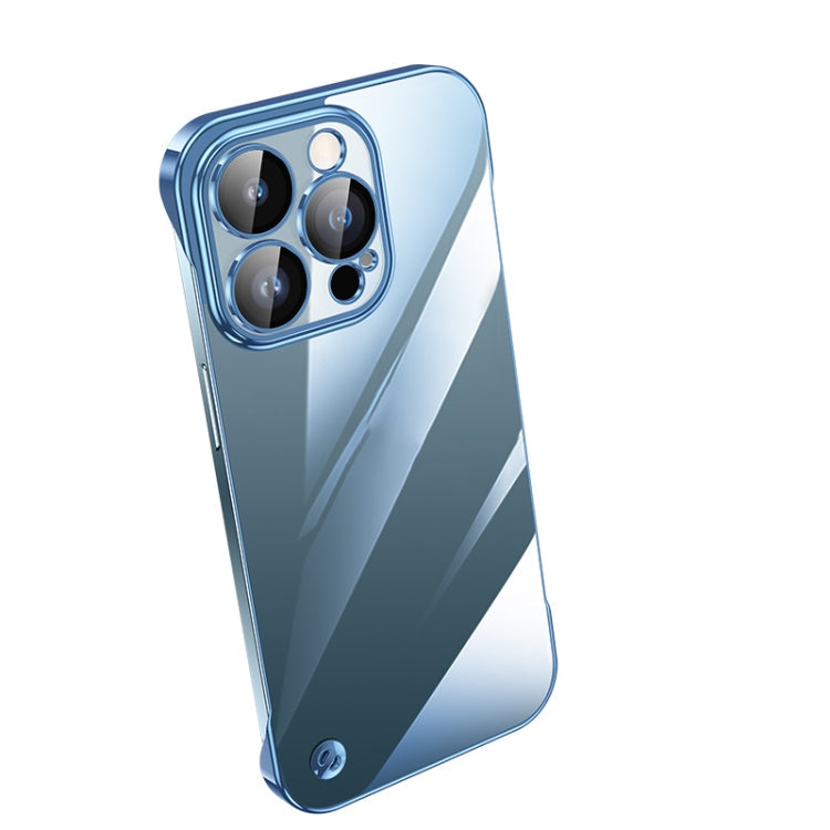 Electroplating Frameless Clear PC Phone Case, For iPhone 14, For iPhone 14 Plus, For iPhone 14 Pro