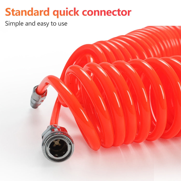 LAIZE Compressor Air Flexible PU Spring Tube without Connector, Specification:12x8mm, 9m