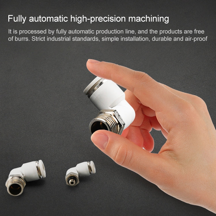 PL8-02 LAIZE 2pcs PL Elbow Pneumatic Quick Fitting Connector