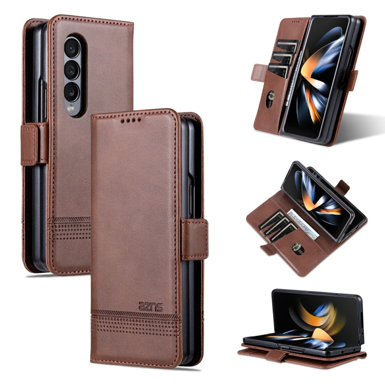 AZNS Magnetic Calf Texture Horizontal Flip Leather Phone Case, For Samsung Galaxy Z Fold3 5G, For Samsung Galaxy Z Fold4