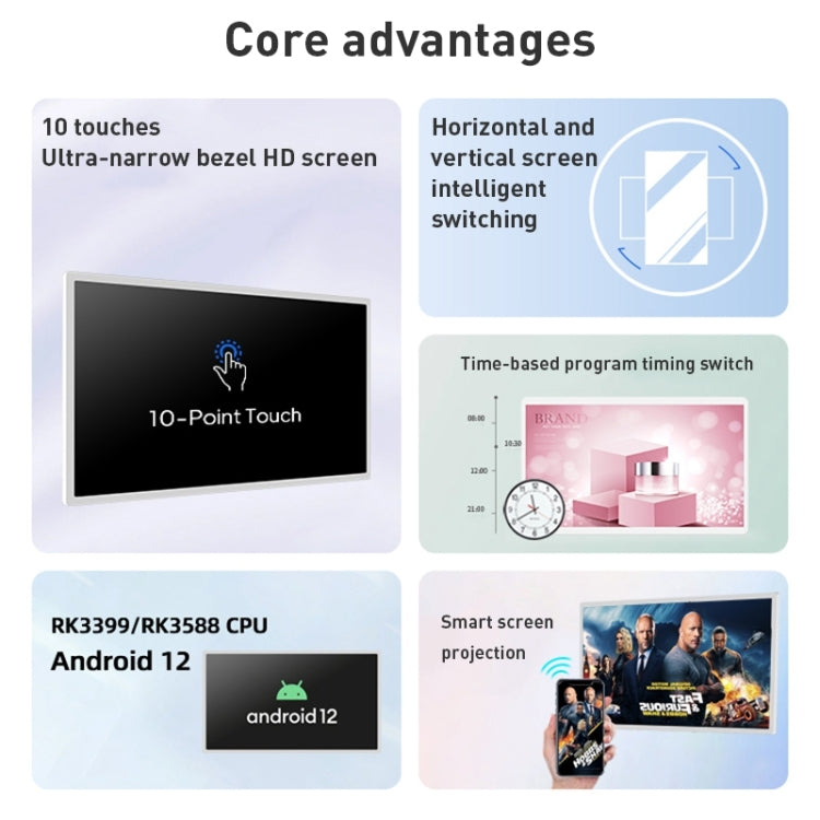 HSD1493T 14 inch IPS Display Advertising Machine, RK3399 4GB+32GB, RK3576S 4GB+32GB