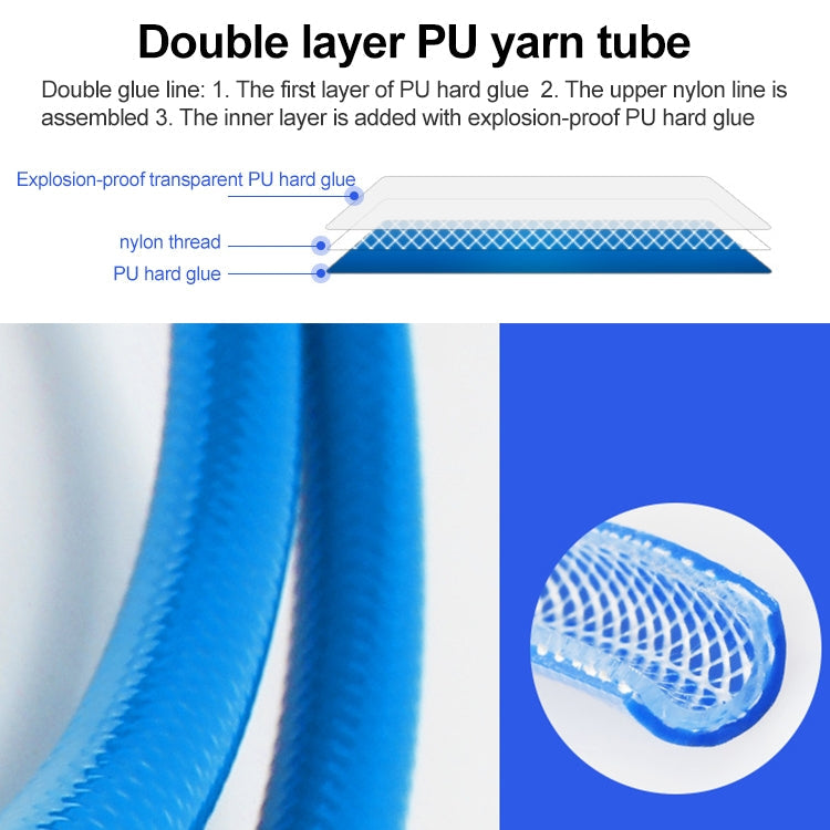 LAIZE Automatic Retractable Air Hose Reel Pneumatic PU Tube, Specification:10x6.5mm, 10m