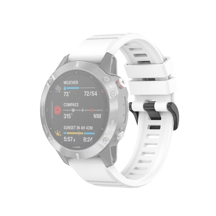 For Garmin Fenix 6 22mm Quick Release Official Texture Wrist Strap Watchband, with Plastic Button