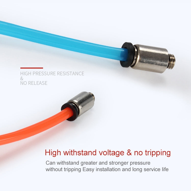 POC6-M3C LAIZE 2pcs Nickel Plated Copper Mini Pneumatic Quick Connector