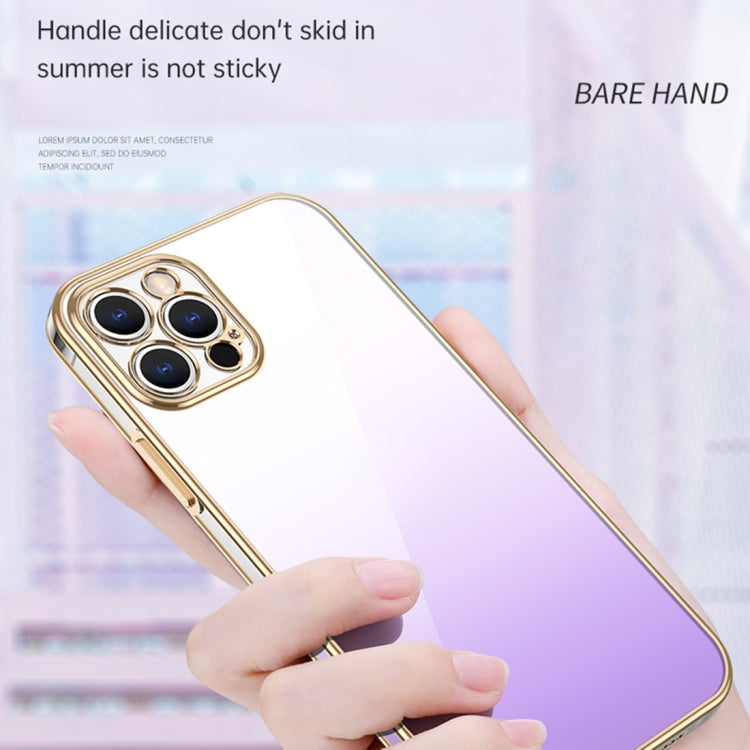 SULADA Iridescence Series Plating Transparent Gradient Phone Case, For iPhone 14 Plus, For iPhone 14 Pro, For iPhone 14 Pro Max, For iPhone 14