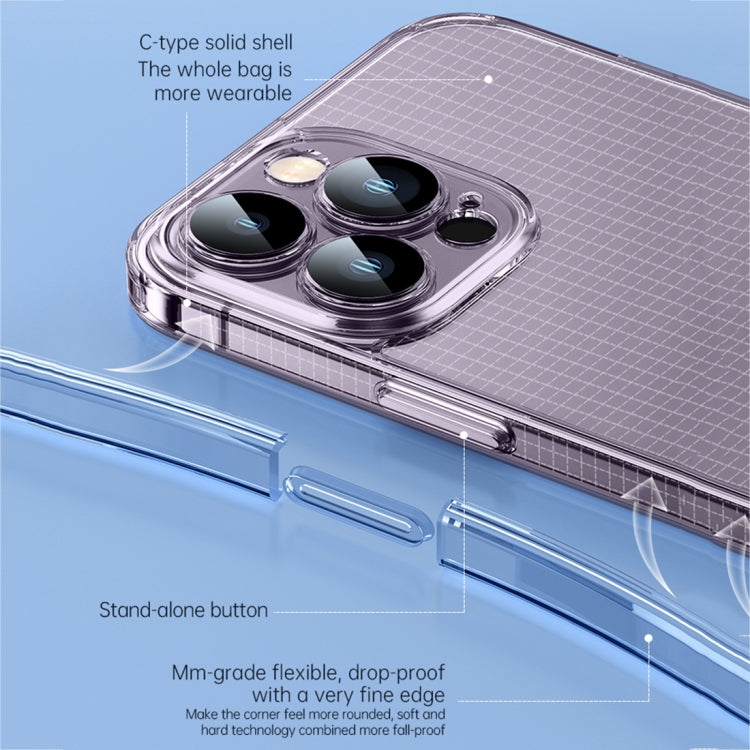 SULADA Crystal Steel Series TPU Transparent Phone Case, For iPhone 14, For iPhone 14 Plus, For iPhone 14 Pro, For iPhone 14 Pro Max