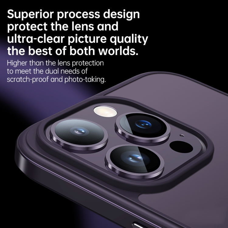 SULADA Metal Frame + Nano Glass + TPU Phone Case, For iPhone 14 Pro Max