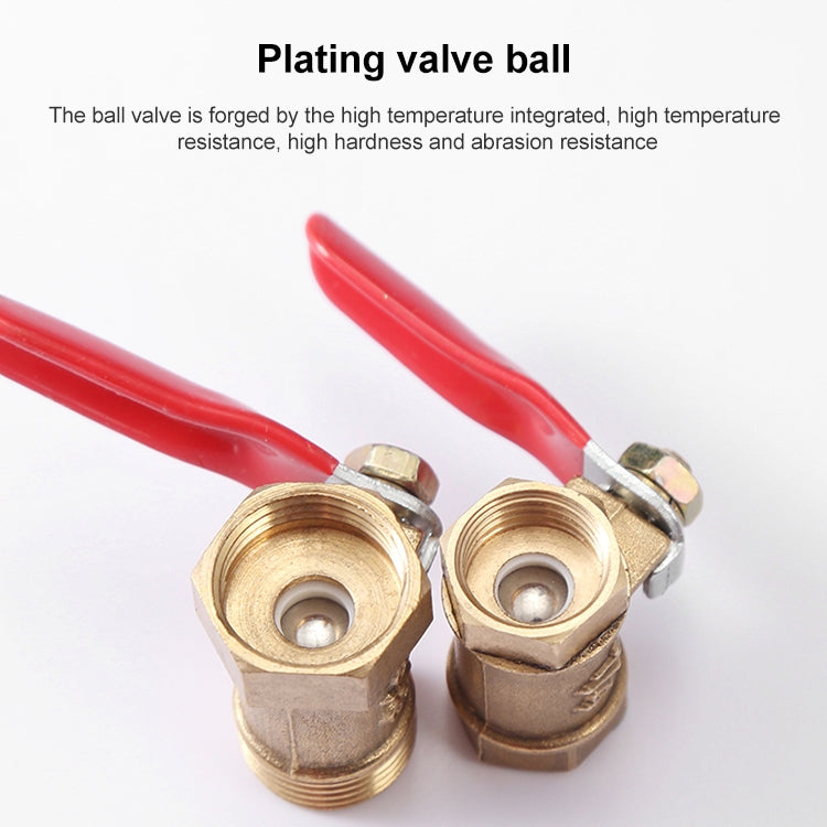 LAIZE Pneumatic Hose Connector Copper Ball Valve, Specification:Inside and Outside 2 1/4 inch