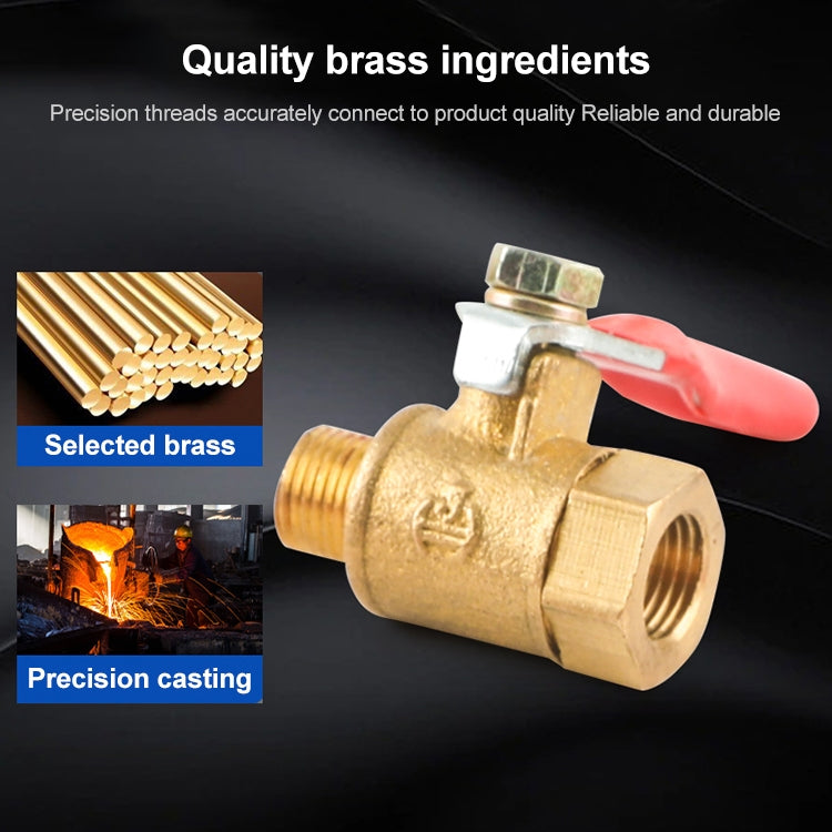 LAIZE Pneumatic Hose Connector Copper Ball Valve, Specification:Inside and Outside 4 1/2 inch