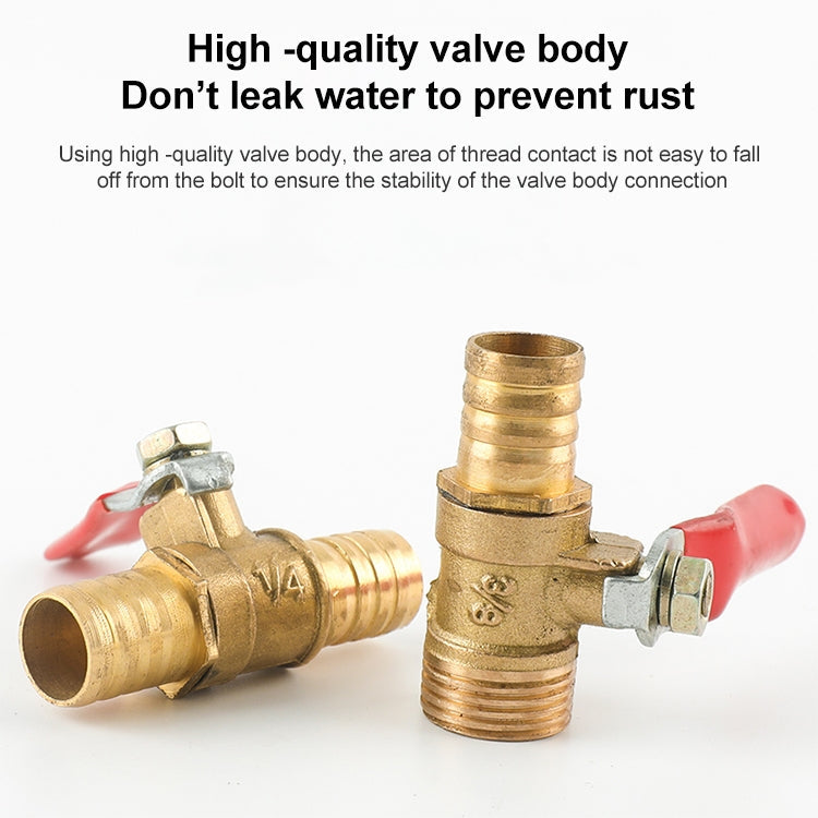 LAIZE Pneumatic Hose Connector Copper Ball Valve, Specification:Double Inside 3 3/8 inch