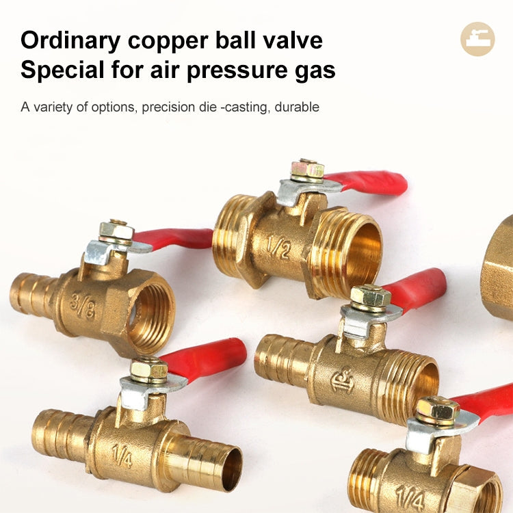 LAIZE Pneumatic Hose Connector Copper Ball Valve, Specification:Double Outside 1 1/8 inch