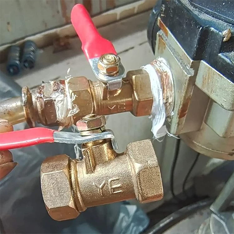 LAIZE Pneumatic Hose Connector Copper Ball Valve, Specification:Outside 4-Barb 8mm