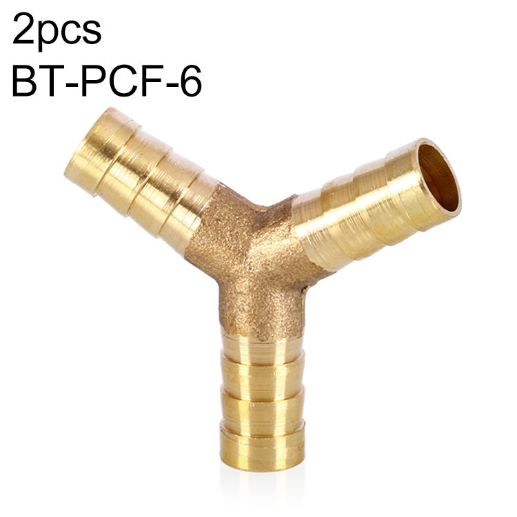 LAIZE 2pcs Pagoda Y-type Three Way Pneumatic Components, Caliber:12mm, 6mm, 8mm, 10mm, 12mm