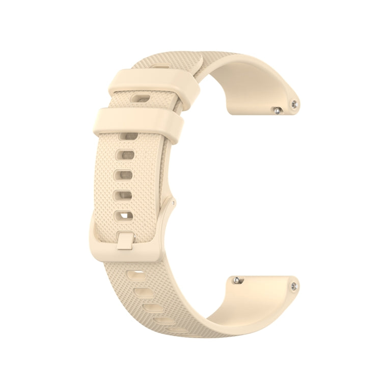 For Xiaomi Watch Color 22mm Small Plaid Texture Silicone Wrist Strap Watchband, 22mm