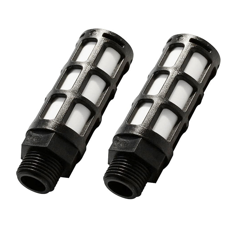 LAIZE Plastic Pneumatic Muffler, Caliber:2 Point(Black)