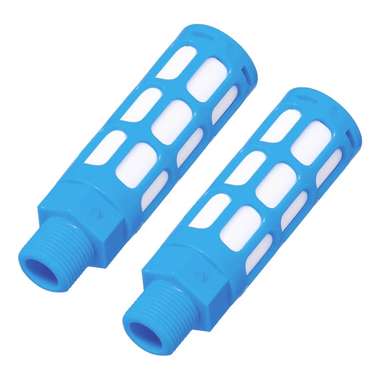 LAIZE Plastic Pneumatic Muffler, Caliber:4 Point(Blue)
