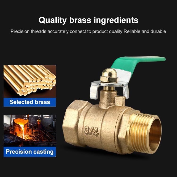 LAIZE Pneumatic Hose Connector Thickened Brass Ball Valve, Size:Outside 2 Point-Barb 8mm