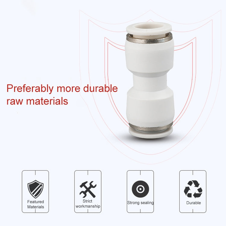 PU-6 LAIZE 10pcs PU Straight Pneumatic Quick Fitting Connector