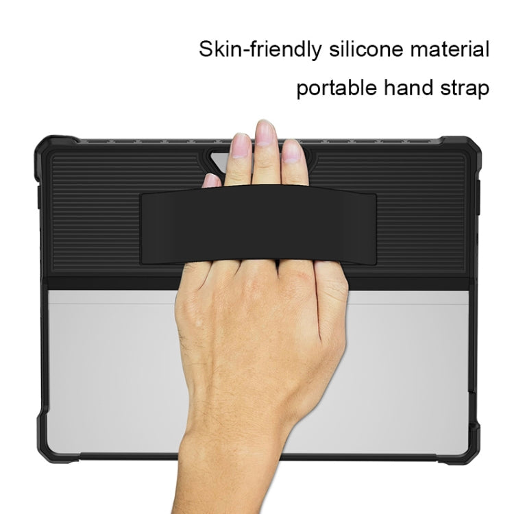 Striped Hollow Tablet Case with Holder Cover, For Microsoft Surface Pro 8, For Microsoft Surface Pro 9