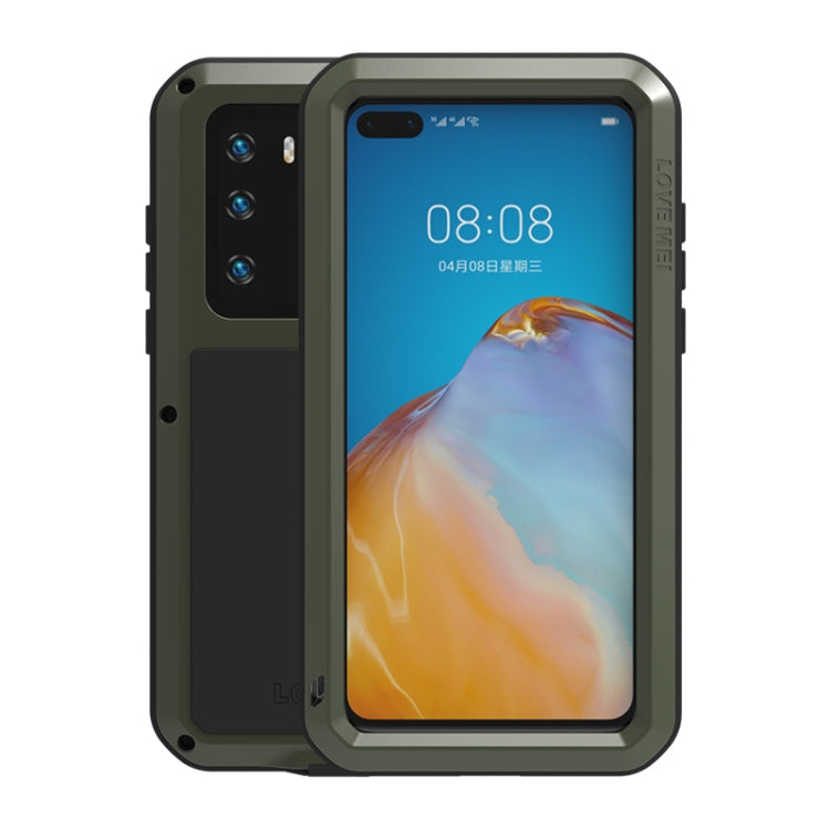 LOVE MEI Metal Shockproof Waterproof Dustproof Protective Case, For Huawei P40, For Huawei P40 Pro, For Samsung Galaxy A40s, For Samsung Galaxy A51
