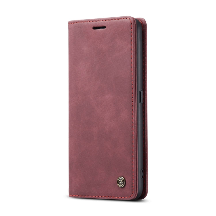 CaseMe 013 Multifunctional Horizontal Flip Leather Phone Case For OPPO F19/F19S/A74 4G/A95 4G/Reno6 Lite 4G Global(Wine Red)