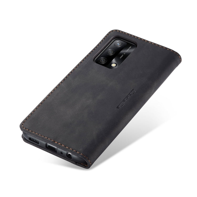 CaseMe 013 Multifunctional Horizontal Flip Leather Phone Case For OPPO F19/F19S/A74 4G/A95 4G/Reno6 Lite 4G Global(Black)