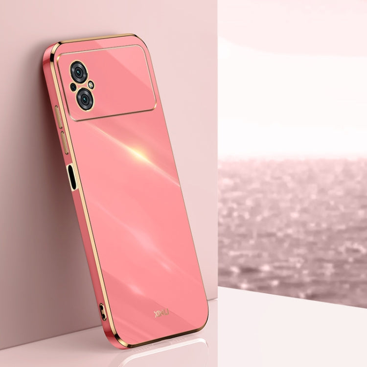 XINLI Straight Edge 6D Electroplate TPU Phone Case, For Xiaomi Poco M4 5G, For Xiaomi Poco M4 Pro, For Xiaomi Poco C40