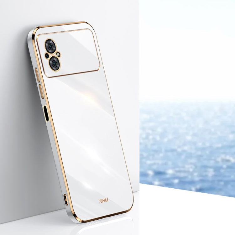 XINLI Straight Edge 6D Electroplate TPU Phone Case, For Xiaomi Poco M4 5G, For Xiaomi Poco M4 Pro, For Xiaomi Poco C40