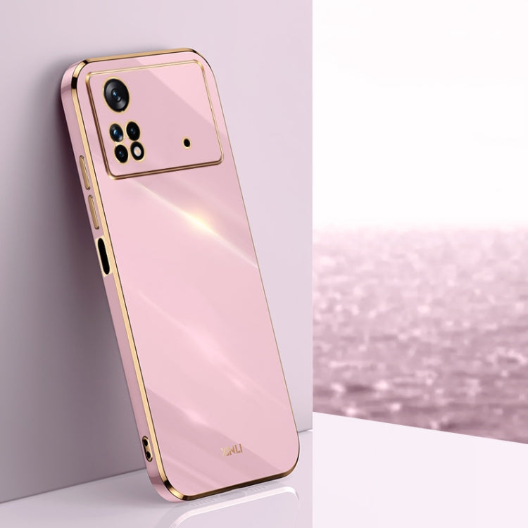 XINLI Straight Edge 6D Electroplate TPU Phone Case, For Xiaomi Poco M4 5G, For Xiaomi Poco M4 Pro, For Xiaomi Poco C40