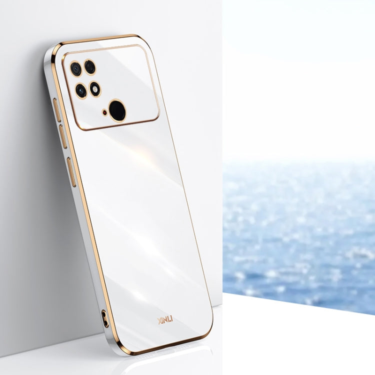 XINLI Straight Edge 6D Electroplate TPU Phone Case, For Xiaomi Poco M4 5G, For Xiaomi Poco M4 Pro, For Xiaomi Poco C40