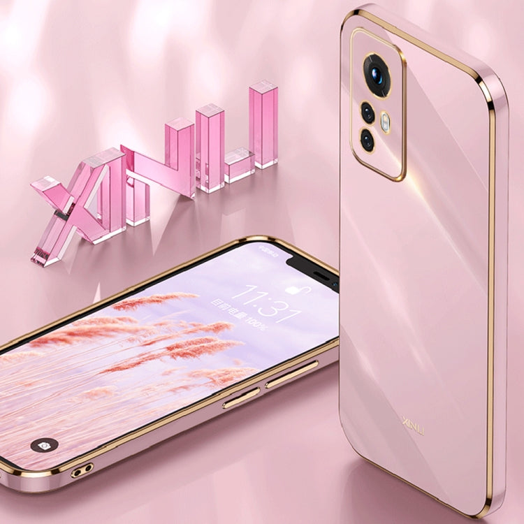 XINLI Straight Edge 6D Electroplate TPU Phone Case, For Xiaomi 12, For Xiaomi 12T Pro, For Xiaomi 12 Lite
