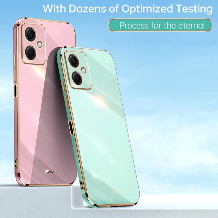 XINLI Straight Edge 6D Electroplate TPU Phone Case, For Xiaomi Redmi Note 12 China, For Xiaomi Redmi Note 12 Pro 5G China, For Xiaomi Redmi Note 12 Pro+ China