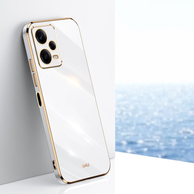 XINLI Straight Edge 6D Electroplate TPU Phone Case, For Xiaomi Redmi Note 12 China, For Xiaomi Redmi Note 12 Pro 5G China, For Xiaomi Redmi Note 12 Pro+ China