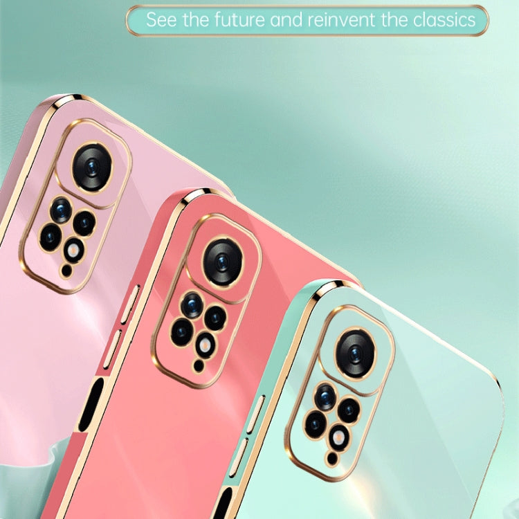 XINLI Straight Edge 6D Electroplate TPU Phone Case, For Xiaomi Redmi Note 11 4G Foreign, For Xiaomi Redmi Note 11E, For Xiaomi Redmi Note 11 Pro 4G/5G Foreign