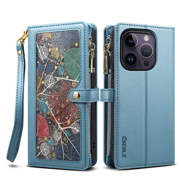 ESEBLE Star Series Lanyard Zipper Wallet RFID Leather Case, For iPhone 14 Pro Max, For iPhone 14 Pro, For iPhone 14, For iPhone 14 Plus, For iPhone 13 Pro Max, For iPhone 13 Pro, For iPhone 13, For iPhone 12 Pro Max