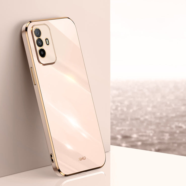 XINLI Straight Edge 6D Electroplate TPU Phone Case, For OPPO A57, For OPPO A95 5G, For OPPO A96
