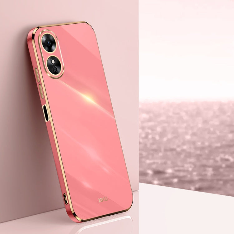 XINLI Straight Edge 6D Electroplate TPU Phone Case, For OPPO Find X5, For OPPO Find X5 Pro, For OPPO A17
