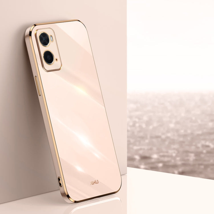 XINLI Straight Edge 6D Electroplate TPU Phone Case, For OPPO A17k, For OPPO A36, For OPPO A58 5G