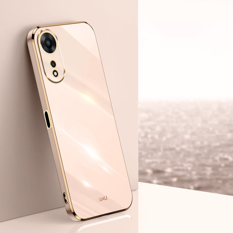 XINLI Straight Edge 6D Electroplate TPU Phone Case, For OPPO A17k, For OPPO A36, For OPPO A58 5G