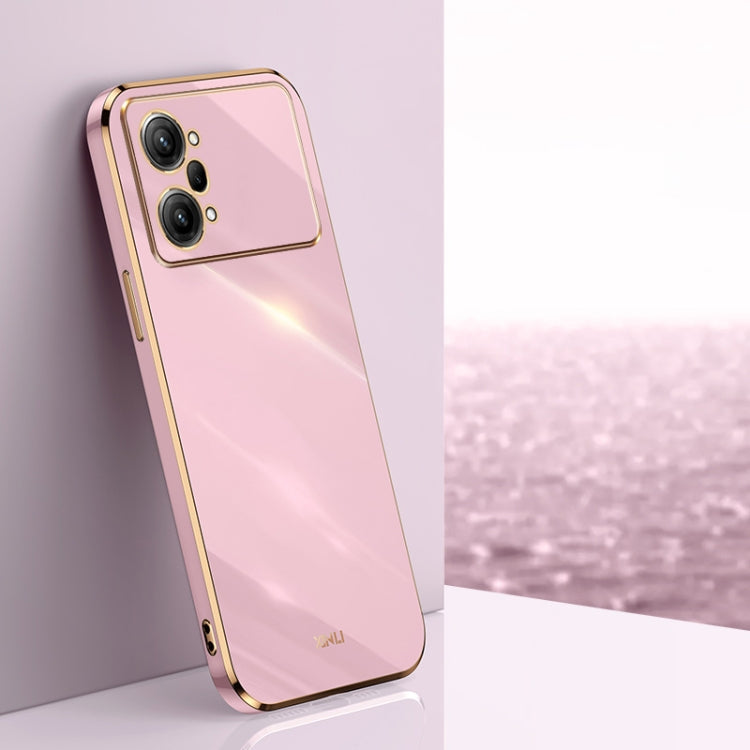 XINLI Straight Edge 6D Electroplate TPU Phone Case, For OPPO K9x, For OPPO K10, For OPPO K10 Pro