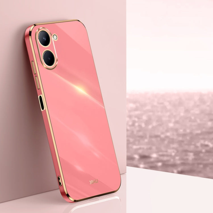 XINLI Straight Edge 6D Electroplate TPU Phone Case, For Realme C21Y, For Realme C31, For Realme C33 4G