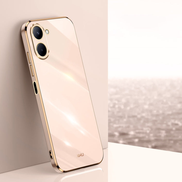 XINLI Straight Edge 6D Electroplate TPU Phone Case, For Realme C21Y, For Realme C31, For Realme C33 4G