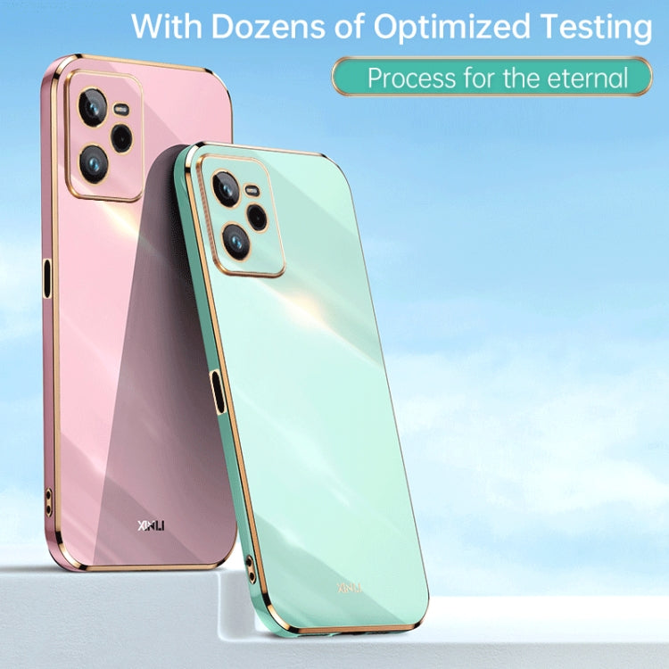 XINLI Straight Edge 6D Electroplate TPU Phone Case, For Realme C35, For Realme GT2 Pro, For Realme GT Neo 3