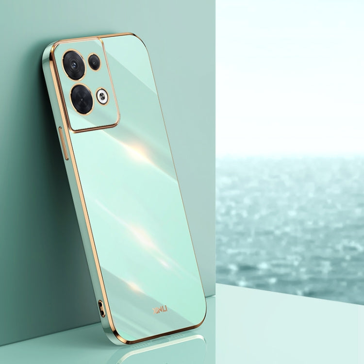 XINLI Straight Edge 6D Electroplate TPU Phone Case, For OPPO Reno8, For OPPO Reno8 Pro, For OPPO Reno8 Pro+