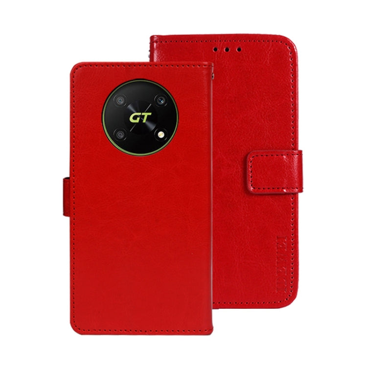idewei Crazy Horse Texture Leather Phone Case, For ZTE Axon 30S, For ZTE Blade A72 4G, For Honor X40 GT