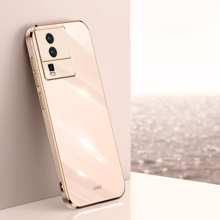 XINLI Straight Edge 6D Electroplate TPU Phone Case, For vivo iQOO Neo5 S, For vivo iQOO Neo6, For vivo iQOO Neo7