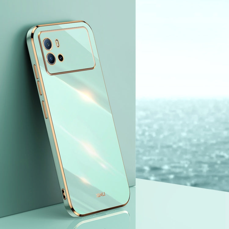 XINLI Straight Edge 6D Electroplate TPU Phone Case, For vivo iQOO 9, For vivo S15, For vivo S15e