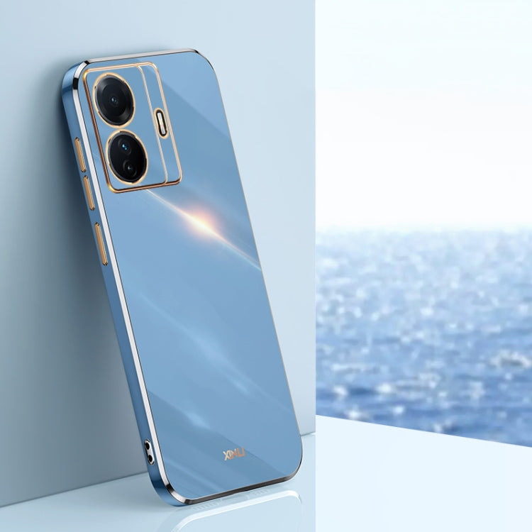 XINLI Straight Edge 6D Electroplate TPU Phone Case, For vivo iQOO 9, For vivo S15, For vivo S15e
