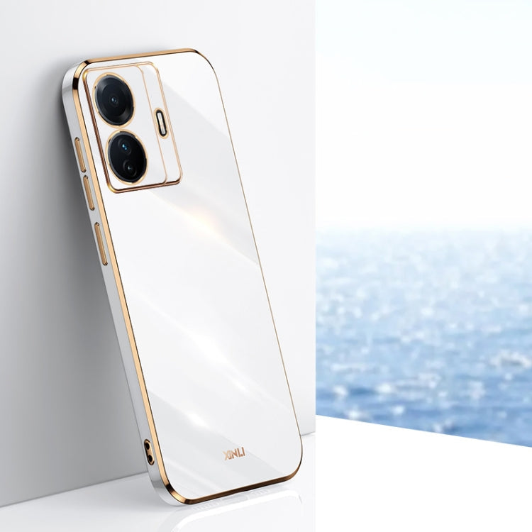 XINLI Straight Edge 6D Electroplate TPU Phone Case, For vivo iQOO 9, For vivo S15, For vivo S15e
