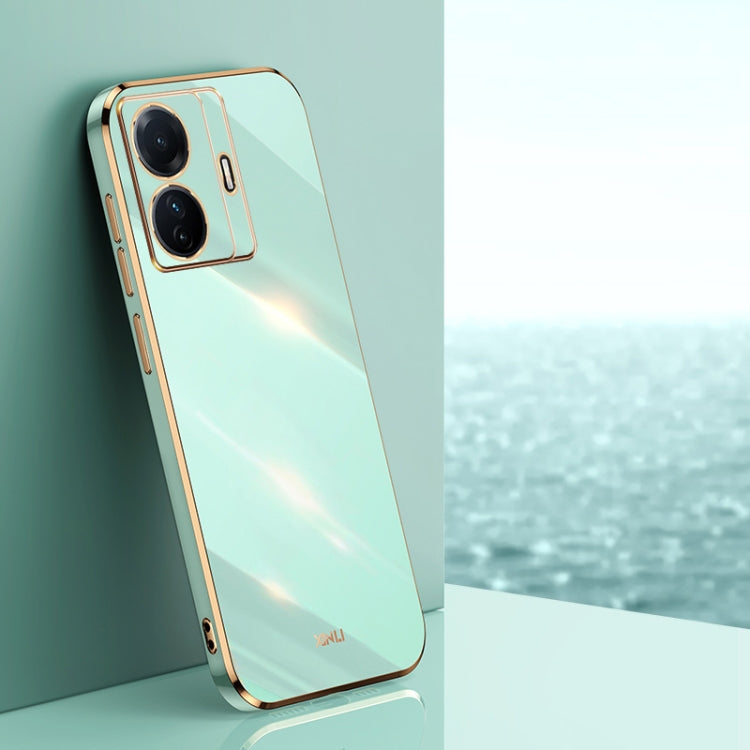 XINLI Straight Edge 6D Electroplate TPU Phone Case, For vivo iQOO 9, For vivo S15, For vivo S15e